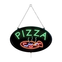 CAC China SLED-PZ03 LED Sign &quot;PIZZA&quot; Oval 3 Modes