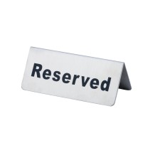 CAC China STRV-52 Sign Table Tent &quot; Reserved&quot;