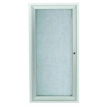 Aarco Products ODCC2412R Outdoor Enclosed Aluminum Bulletin Board Cabinet- 12&quot;W x 24&quot;H