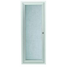 Aarco Products ODCC3612R Outdoor Enclosed Aluminum 1-Door Bulletin Board Cabinet, 12&quot;W x 36&quot;H