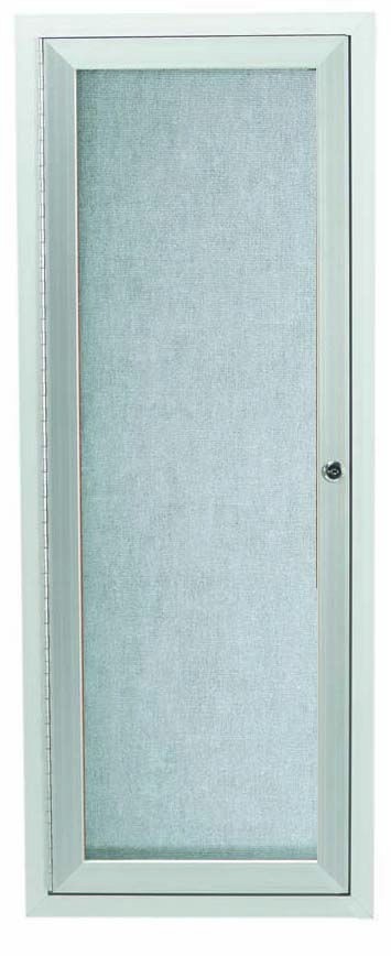 Aarco Products ODCC3612R Outdoor Enclosed Aluminum 1-Door Bulletin Board Cabinet, 12"W x 36"H