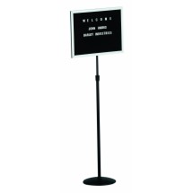 Aarco Products SMD1218 Single Pedestal Free Standing Open Face Changeable Letter Board, 18&quot;W x 12&quot;H