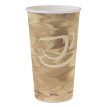 Single Sided Poly Paper Hot Cups, 20 OZ, Mistique design, 40/Bag, 15 Bags/Carton