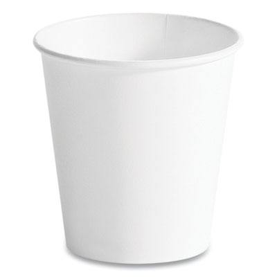Single Wall Hot Cups, 10 oz, White, 1,000/Carton
