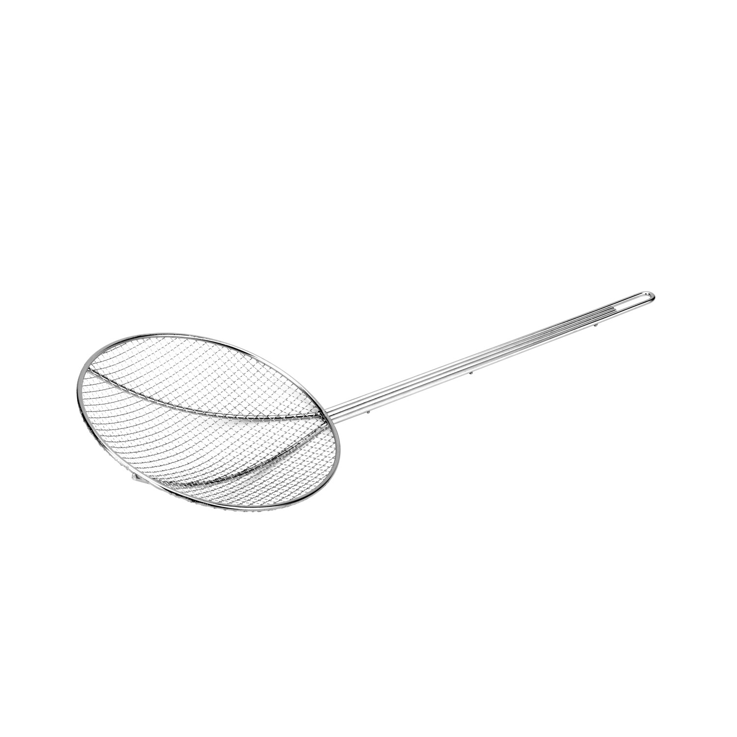 CAC China SKWR-7 Round Nickel-Plated Wire Skimmer 7" Dia