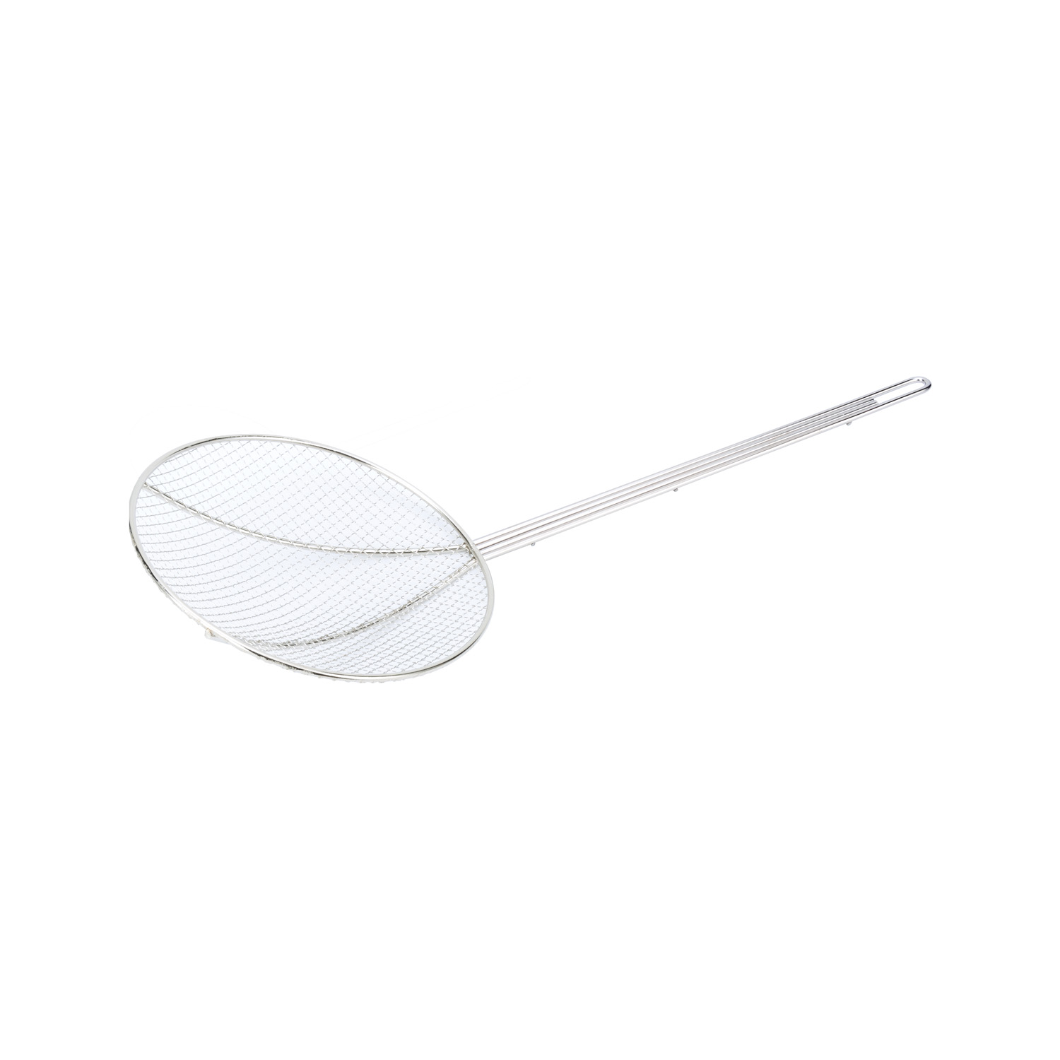 CAC China SKWR-9 Round Nickel-Plated Wire Skimmer 9" Dia