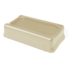 Swing Lid for Slim Jim Waste Containers, Beige