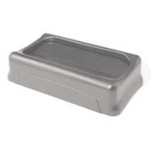 Swing Lid for Slim Jim Waste Containers, Gray