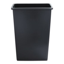 Boardwalk Slim Gray Plastic Waste Container, 23 Gallon