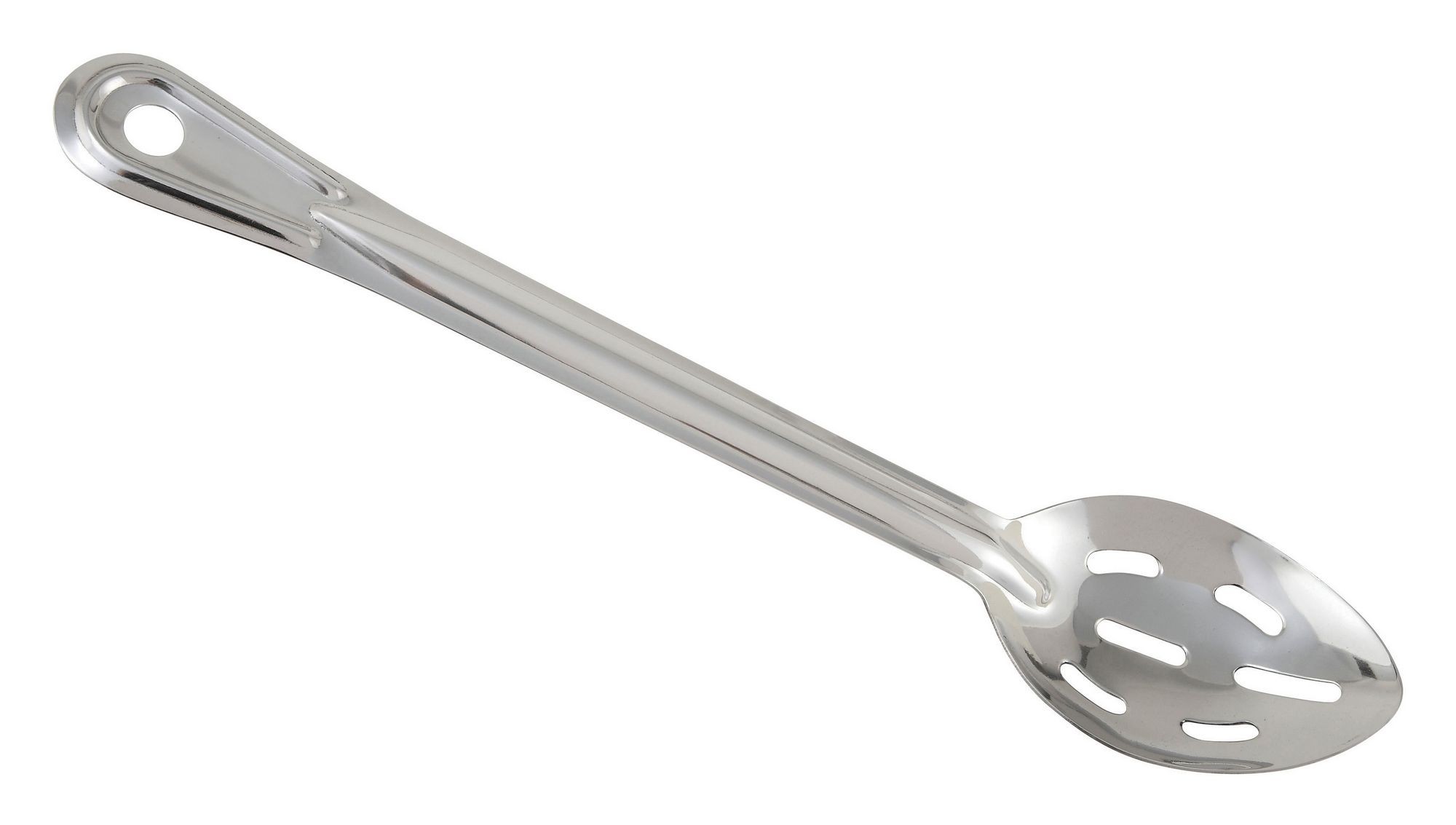 Winco BSST-11 Slotted Stainless Steel Basting Spoon 11"