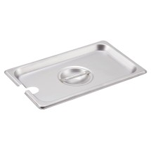 Winco SPCQ Slotted Stainless Steel One-Fourth Size Steam Table Pan Cover