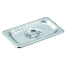 Winco SPCN Slotted Stainless Steel One-Ninth Size Steam Table Pan Cover