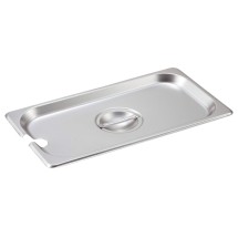 Winco SPCT Slotted Stainless Steel One-Third Size Steam Table Pan Cover