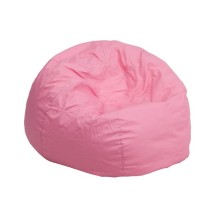 Flash Furniture DG-BEAN-SMALL-SOLID-PK-GG Small Solid Light Pink Kids Bean Bag Chair