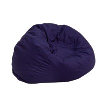 Flash Furniture DG-BEAN-SMALL-SOLID-BL-GG Small Solid Navy Blue Kids Bean Bag Chair