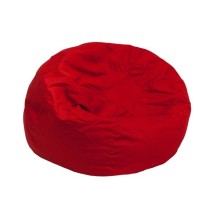 Flash Furniture DG-BEAN-SMALL-SOLID-RED-GG Small Solid Red Kids Bean Bag Chair