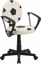 Flash Furniture BT-6177-SOC-A-GG Soccer Task Chair with Arms