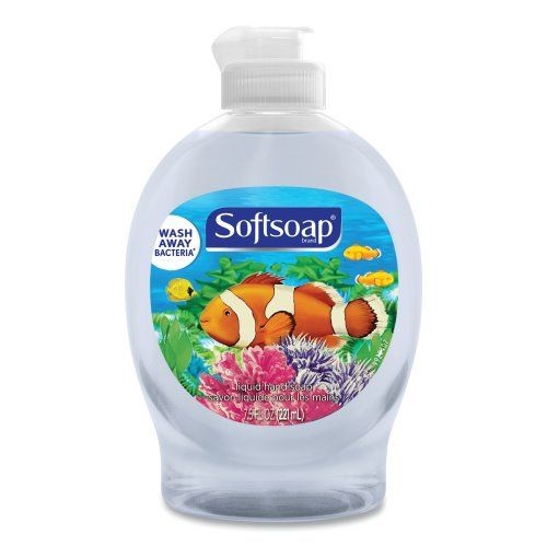 Softsoap Aquarium Series Moisturizing Hand Soap, Fresh Scent, 7.5 oz. Flip Cap Bottle, 6/Carton