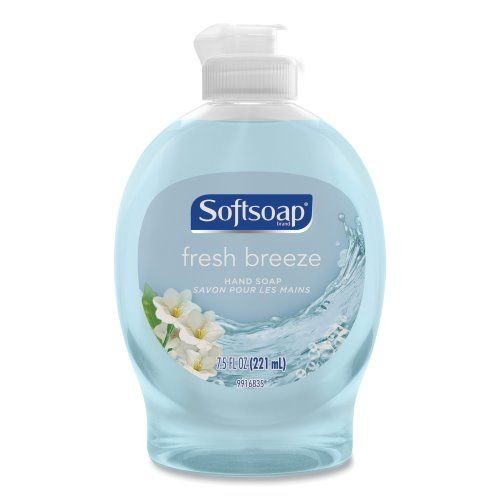 Softsoap Moisturizing Hand Soap, Fresh Breeze, 7.5 oz. Flip Cap Bottle, 6/Carton