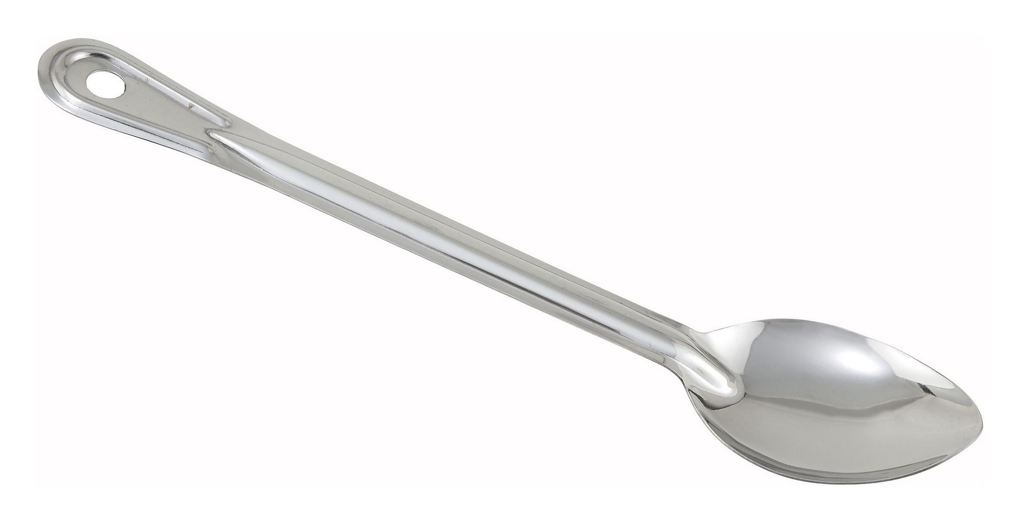 Winco BSOT-11 Solid Stainless Steel Basting Spoon 11"
