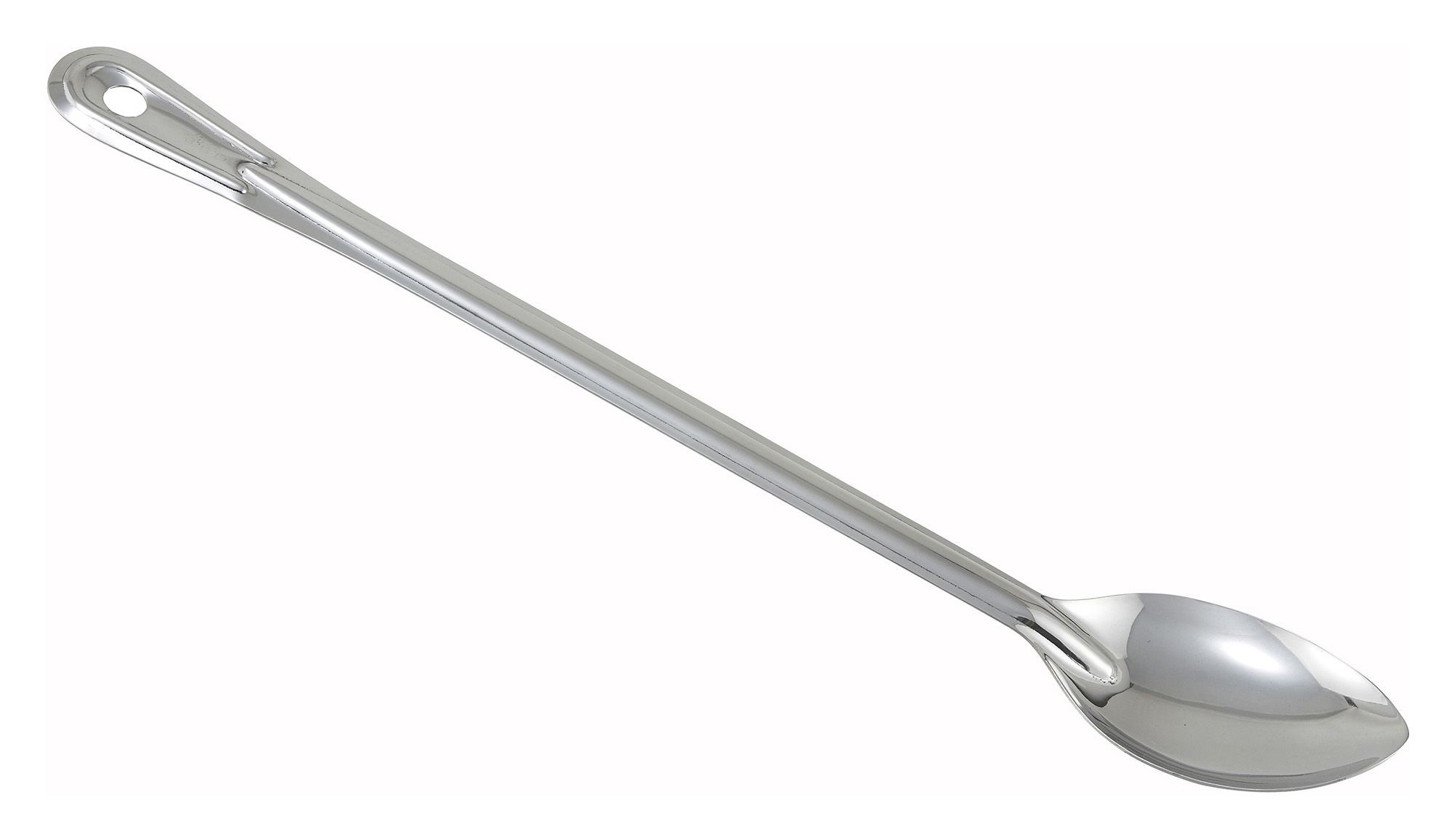 Winco BSOT-18 Solid Stainless Steel Basting Spoon 18"