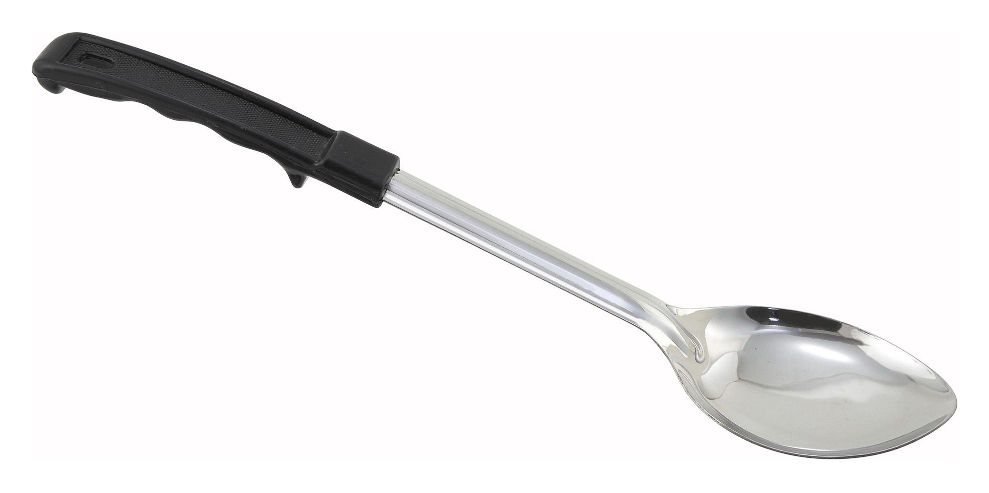 Winco BHOP-11 Solid Basting Spoon with Stop Hook/Bakelite Handle 11"