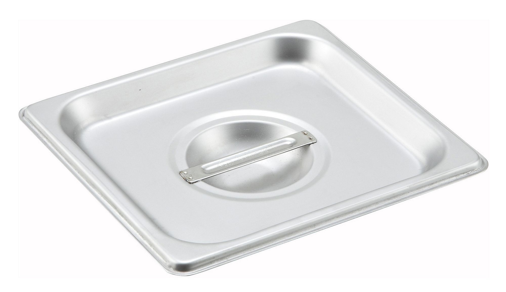 NSF One-Sixth Size Slotted Stainless Steel Steam Table Pan Cover Winco SPCS 