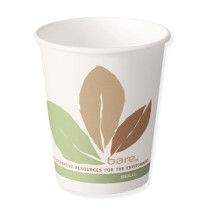 Dart Bare Eco-Forward Paper Hot Cups, 8 oz., Bare Design,  (Box of 20)
