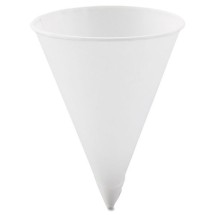 Dart Cone Water Cups, Paper, 4.25 oz., Rolled Rim, Whites, 5000/Carton