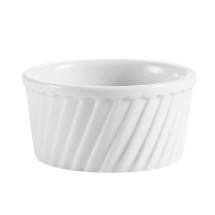 CAC China RKF-18-S Fluted Souffle Bowl 18 oz.