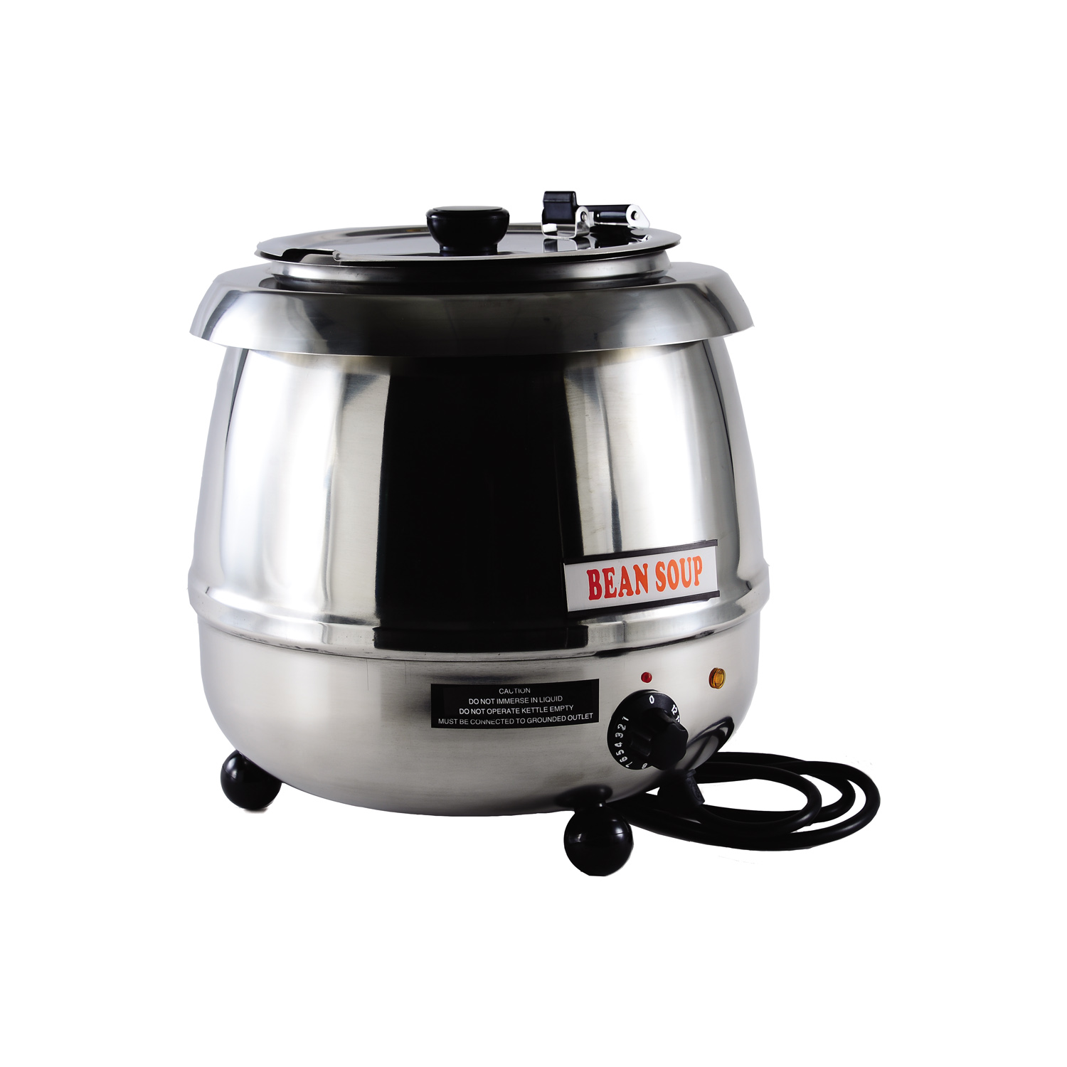 CAC China ELSW-200S Silver Stainless Steel Soup Warmer 10.5 Qt.