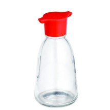 TableCraft 888 Soy Sauce 5 oz. Bottle with Red Plastic Top