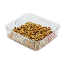 Space Saver Square Container, 2 Quart, 8.75 X 8.3 X 2.7, Clear