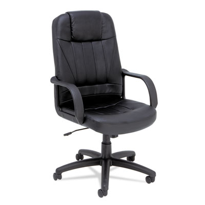 Alera Sparis High-Back Executive Black Leather Swivel/Tilt  Chair