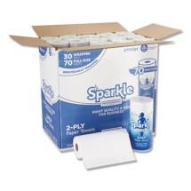 Sparkle Perforated Paper Towels, 2-Ply, White, 30 Rolls/Carton