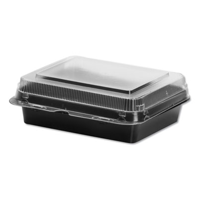 Specialty Containers, Black/Clear, 18oz, 6.22w x 5.91d x 2.09h, 200/Carton