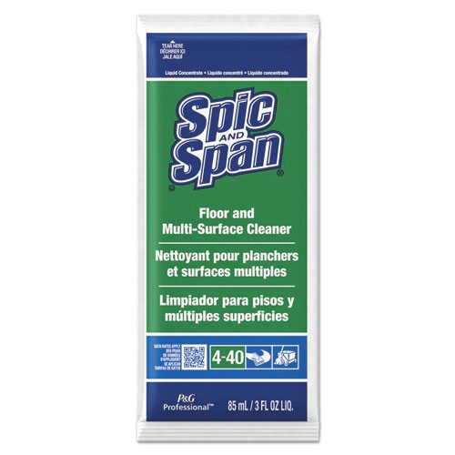 Spic and Span Floor & Multi-Surface Cleaner, 45 Packets/Carton
