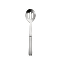 CAC China SBFH-SL02 Stainless Steel Slotted Spoon with Hollow Handle 11-3/4&quot;L