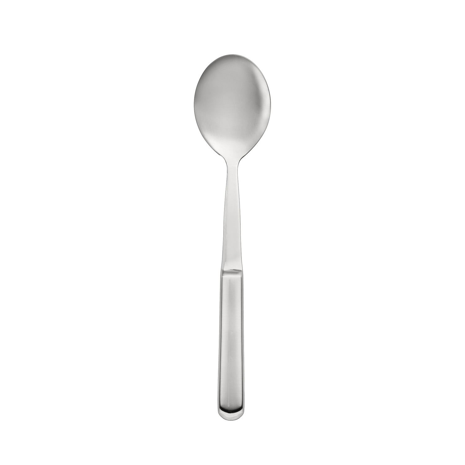 CAC China SBFH-SO01 Stainless Steel Solid Spoon with Hollow Handle 11-3/4"
