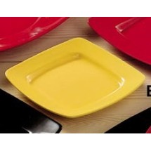 CAC China R-S8Q-Y Clinton Yellow Square in Square Plate 8 7/8&quot;