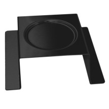 Rosseto SM170 Square Black Matte Steel Burner Stand 7" x 7" x 2"