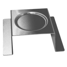 Rosseto SM169 Square Stainless Steel Brushed Finish Burner Stand 7&quot; x 7&quot; x 3&quot;