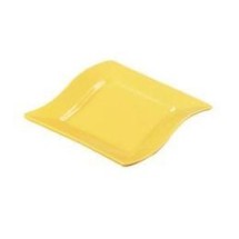 CAC China SOH-6-Y Soho Yellow Square Plate, 6 3/4&quot;