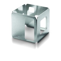 Rosseto D62977 Stainless Steel Brushed Finish Square Riser 6&quot; x 6&quot; x 6&quot;H