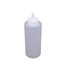CAC China SQBT-12C Clear Plastic Squeeze Bottle 12 oz. - pk