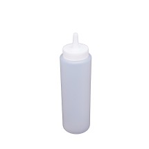 CAC China SQBT-8C Clear Plastic Squeeze Bottle 8 oz.