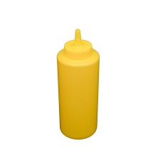 CAC China SQBT-12Y Plastic Squeeze Bottle Yellow 12 oz. - pk
