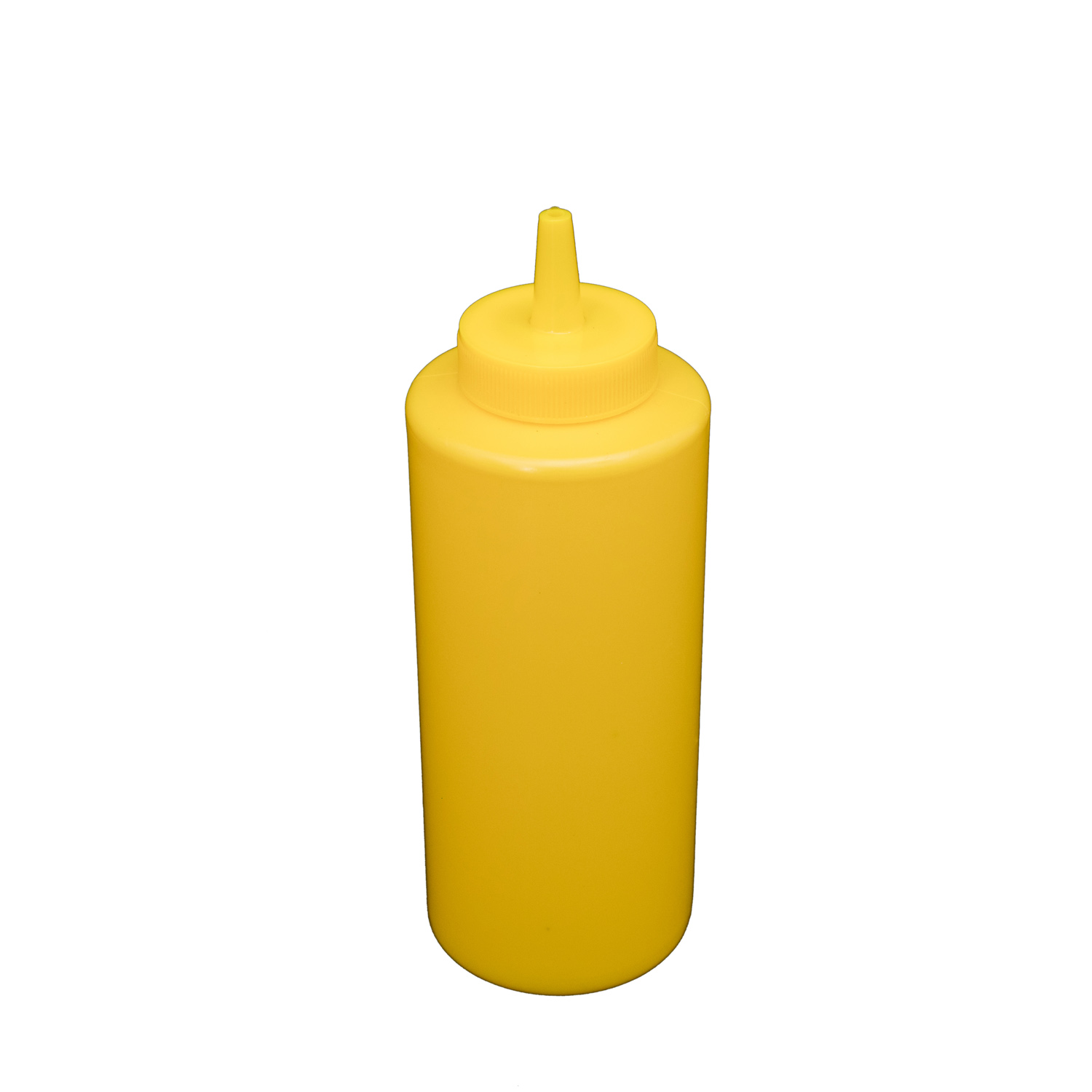 CAC China SQBT-12Y Plastic Squeeze Bottle Yellow 12 oz.