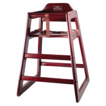 Winco CHH-103A Mahogany Finish Stacking High-Chair, Assembled