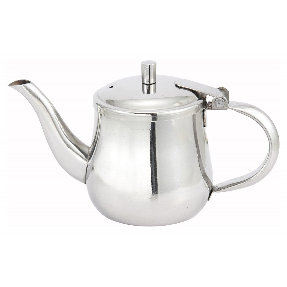 Winco (JB2932) 32 oz. Stainless Steel Gooseneck Teapot